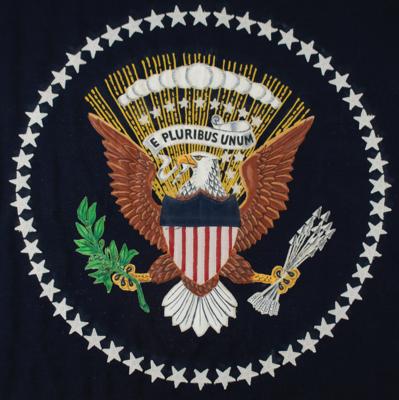 Lot #7109 Richard Nixon Official White House Flag - Image 2