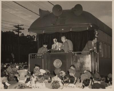 Lot #7088 Harry S. Truman Signed Photograph and Typed Letter Signed - Image 2