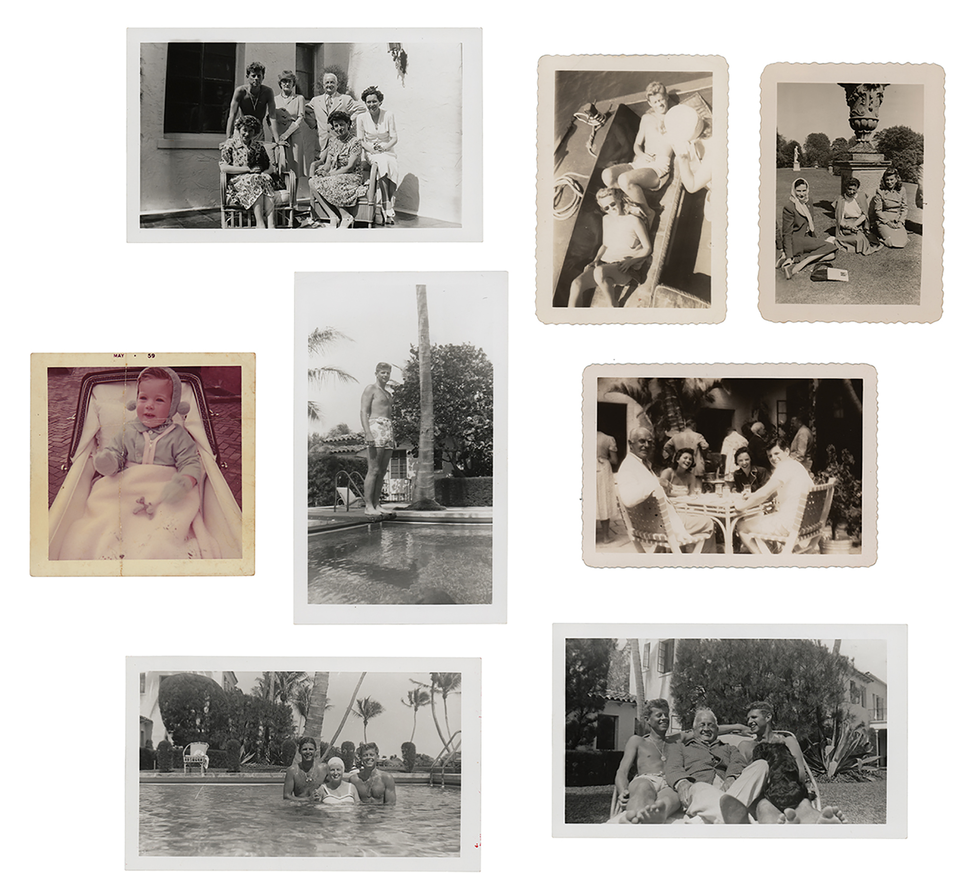 Lot #7099 John F. Kennedy and Family Palm Beach Photograph Archive - Image 1