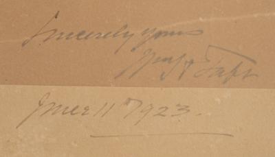 Lot #7064 William H. Taft Oversized Signed Etching - Image 2