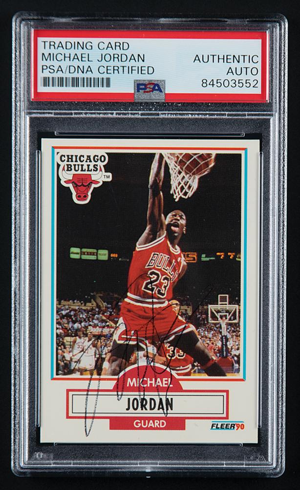 Michael Jordan Signed 1990 Fleer #26 Basketball Card | RR