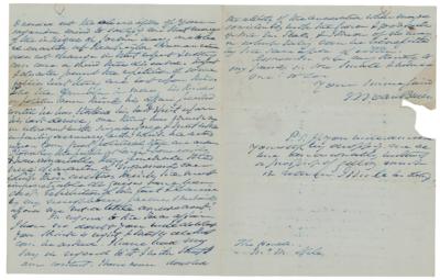 Lot #144 Martin Van Buren Autograph Letter Signed - Image 2