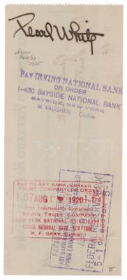 Lot #871 Pearl White Signed Check - Image 1
