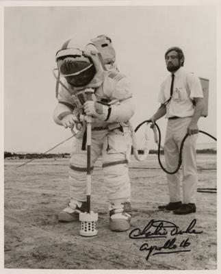 Lot #481 Charlie Duke Signed Photograph - Image 1