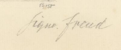 Lot #179 Sigmund Freud Signed Etching - Image 2