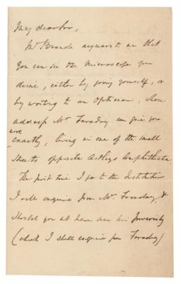 Lot #373 Edward Sabine Autograph Letter Signed - Image 1