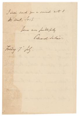 Lot #373 Edward Sabine Autograph Letter Signed - Image 2