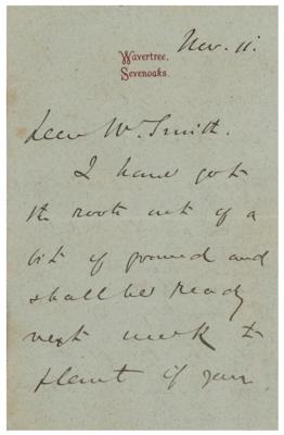 Lot #310 John Kirk Autograph Letter Signed - Image 2
