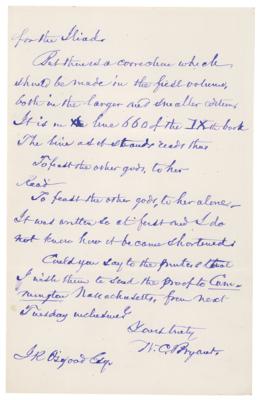 Lot #585 William Cullen Bryant: Bryant translates Homer: 