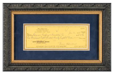 Lot #860 Three Stooges: Moe Howard Signed Check - Image 2
