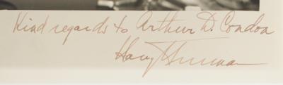 Lot #136 Harry S. Truman Signed Photograph - Image 3