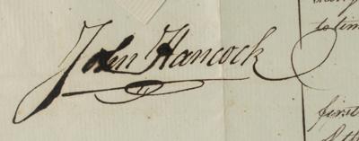 Lot #152 John Hancock Document Signed - Image 3