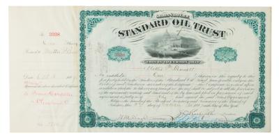 Lot #168 John D. Rockefeller and Henry M. Flagler Document Signed - Image 1