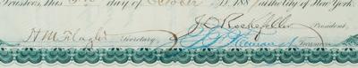Lot #168 John D. Rockefeller and Henry M. Flagler Document Signed - Image 2