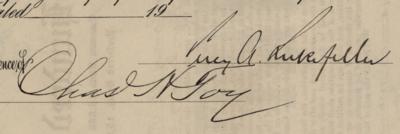 Lot #370 Percy A. Rockefeller Signed Stock Certificate - Image 3