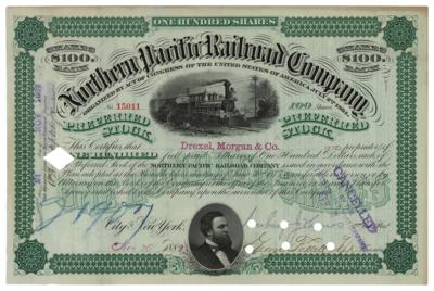 Lot #165 J. Pierpont Morgan Document Signed - Image 1