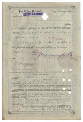 Lot #165 J. Pierpont Morgan Document Signed - Image 2