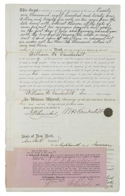 Lot #400 Vanderbilt Family: Cornelius II and William H. Vanderbilt - Image 3