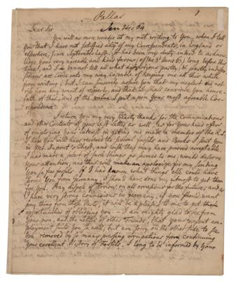 Lot #348 Peter Simon Pallas: Pallas dissects a water worm in 1766: 