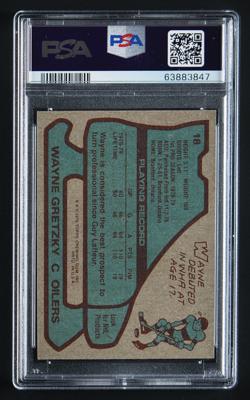 Lot #876 1979 Topps #18 Wayne Gretzky RC PSA NM 7 - Image 2