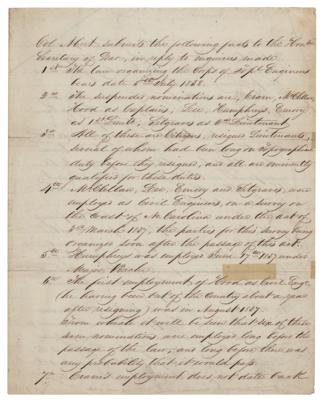 Lot #7 Martin Van Buren Autograph Endorsement as President - Image 1