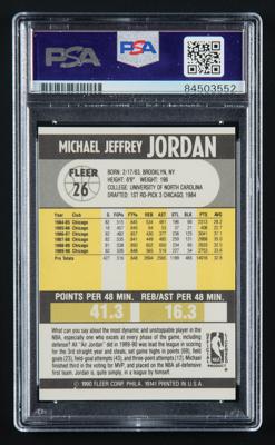 Lot #879 Michael Jordan Signed 1990 Fleer #26 Basketball Card Signed Basketball Card - Image 2
