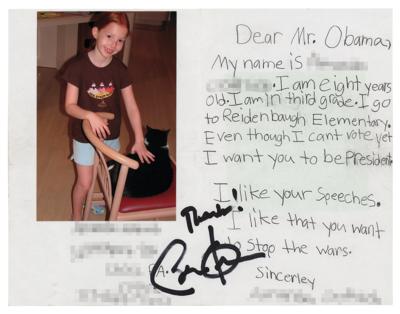 Lot #28 Barack Obama Signature - Image 1