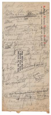 Lot #705 Marilyn Monroe Handwritten Notes on Acting - Image 2