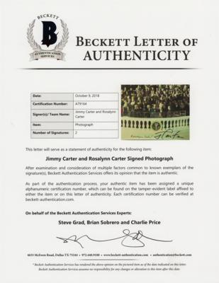 Lot #54 Jimmy Carter, Rosalynn Carter, and Walter Mondale (2) Signed Items - Image 2