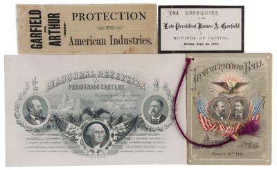 Lot #14 James A. Garfield Signed Photograph and Ephemera - Image 2
