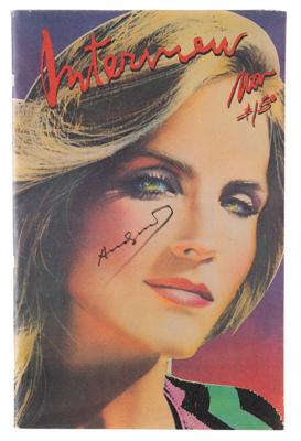 Lot #556 Andy Warhol Signed Magazine - Image 1