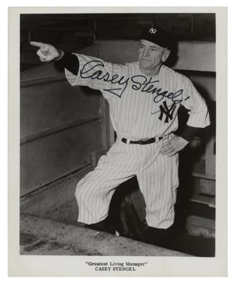 Lot #921 Casey Stengel Signed Photograph