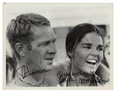 Lot #704 Steve McQueen and Ali MacGraw Signed Photograph - Image 1