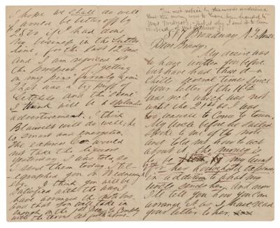 Lot #517 Mathew Brady Autograph Note Signed - Image 1