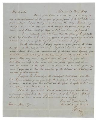 Lot #157 Henry Clay: I have been apprehensive that