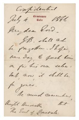 Lot #253 Benjamin Disraeli: 