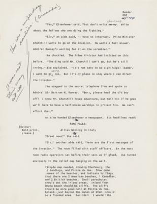 Lot #18 Dwight D. Eisenhower: Eisenhower remarks at length on a Col. Reeder's juvenile biography, 