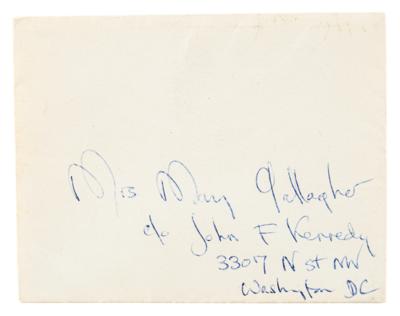 Lot #19 Jacqueline Kennedy Gifted Brooch with Autograph Gift Note - Image 4