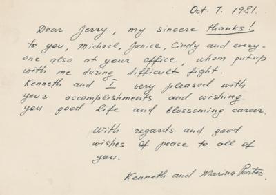 Lot #197 Marina Oswald Autograph Letter Signed - Image 1