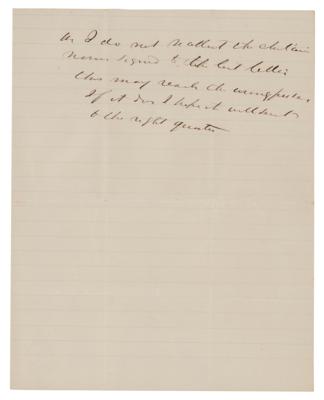 Lot #336 New York Governors: Horatio Seymour and Edwin D. Morgan (2) Autograph Letters Signed - Image 2