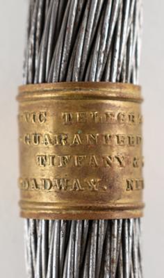 Lot #175 Cyrus W. Field: Transatlantic Telegraph Cable Relic by Tiffany's: Segment of the first transatlantic telegraph line, as presented by Tiffany's - Image 3