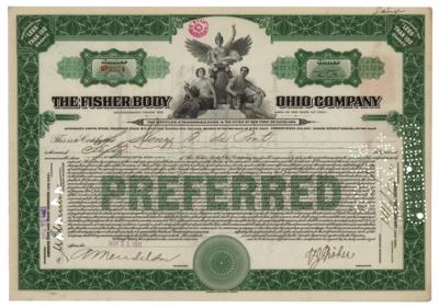 Lot #257 Henry B. du Pont and Fred Fisher Document Signed - Image 1