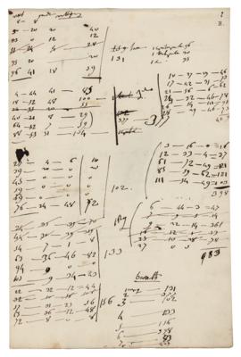 Lot #417 Napoleon Handwritten Notes on Military Organization - Image 3
