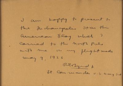 Lot #189 Richard Byrd: 