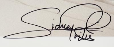 Lot #814 Sidney Poitier Signed Oversized Photograph by Roy Schatt - Image 2
