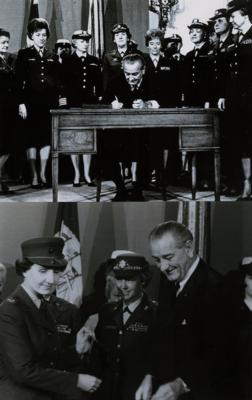 Lot #25 Lyndon B. Johnson 1967 Female Military Officers Bill Signing Pen - Image 4