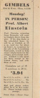 Lot #173 Albert Einstein Signed Stamp Sheet - Image 4