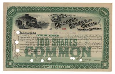 Lot #167 John D. Rockefeller Signed Stock Certificate - Image 1