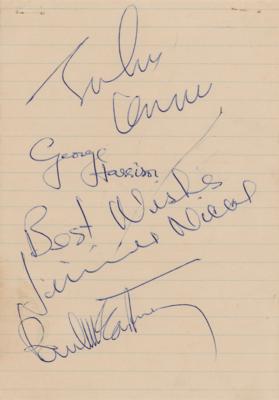 Lot #618 Beatles Signatures (with Jimmie Nicol) - Image 1