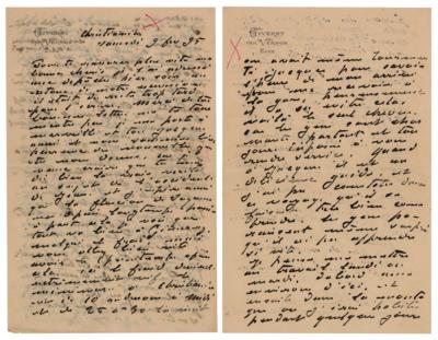 Lot #525 Claude Monet Autograph Letter Signed - Image 1